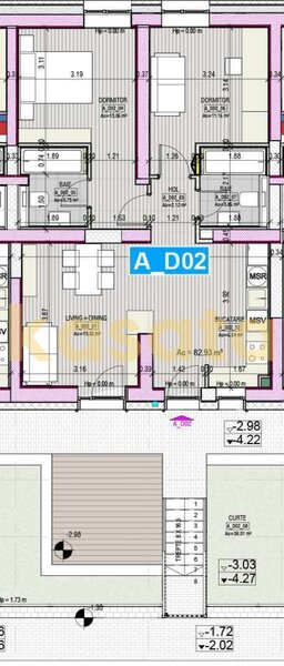 Tei, de vanzare, apartament 3 camere, bloc boutique, mobilat utilat